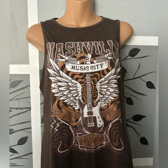 NEW Women’s Nashville Music City Retro Western Graphic Bodycon Mini Dress - Picture 5 of 6